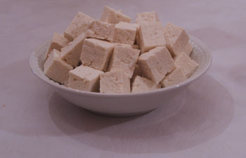 Tofu in bowl